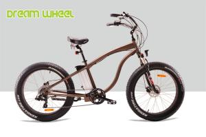 Quality 48V 500W Electric Beach Cruiser Bikes , 26&quot; x 4.0 Fat Tire Beach Cruiser Electric Bike wholesale