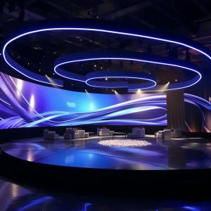 Quality Exhibitions IP65 Curved LED Screen 1.53mm Pixel Pitch Customized wholesale