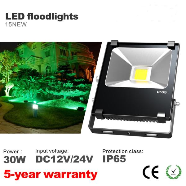 30W LED Floodlights DC12V/24V IP65 Waterproof Bridgelux LED Bulbs flooding