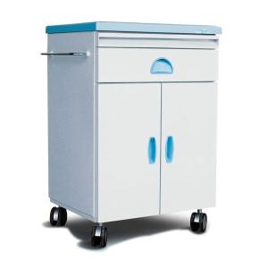 Quality ABS Pastic Movable Hospital Bedside Table Medical Drawers Cabinet wholesale