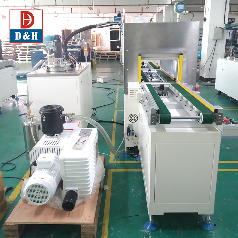 Semiconductor Parts Vacuum Equipment with Ab Materials Potting Dispenser System Stand-Alone Vacuum Chamber Potting Machine