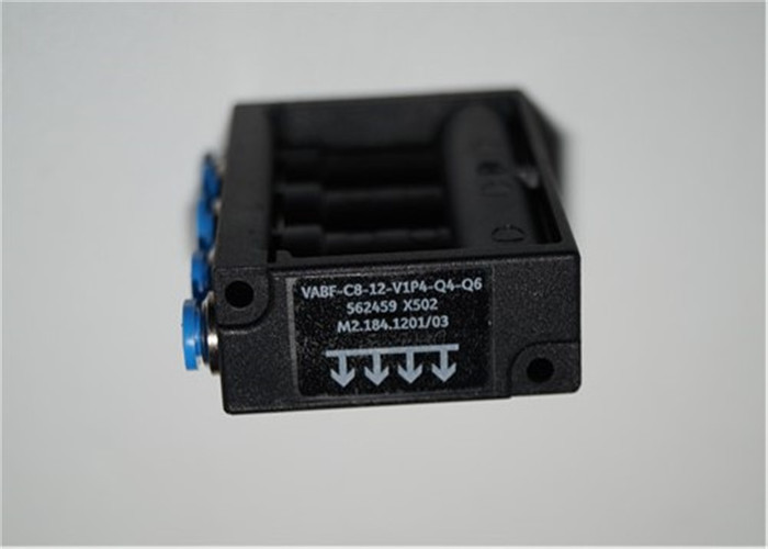 Black Solenoid Valve For Pneumatic Actuator , Miniature Solenoid Valve VABF-CB-12-V1P4-Q4-Q6