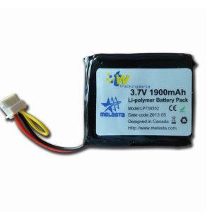 Quality 1900mAh 3.7V Rechargeable Lithium Polymer Battery Pack wholesale