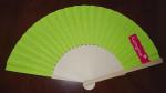 23cm Promotional Folding Hand Fans With Natural Wooden Ribs And Fabric Or Paper