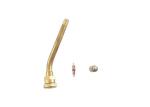 V3.20.11 Brass Valve Stem , Metal Tire Valve Stem Bend Degree 27° Or 42°
