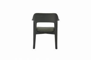 Quality Synthetic Leather Dining Room Armchairs Black With Solid Wood Frame wholesale