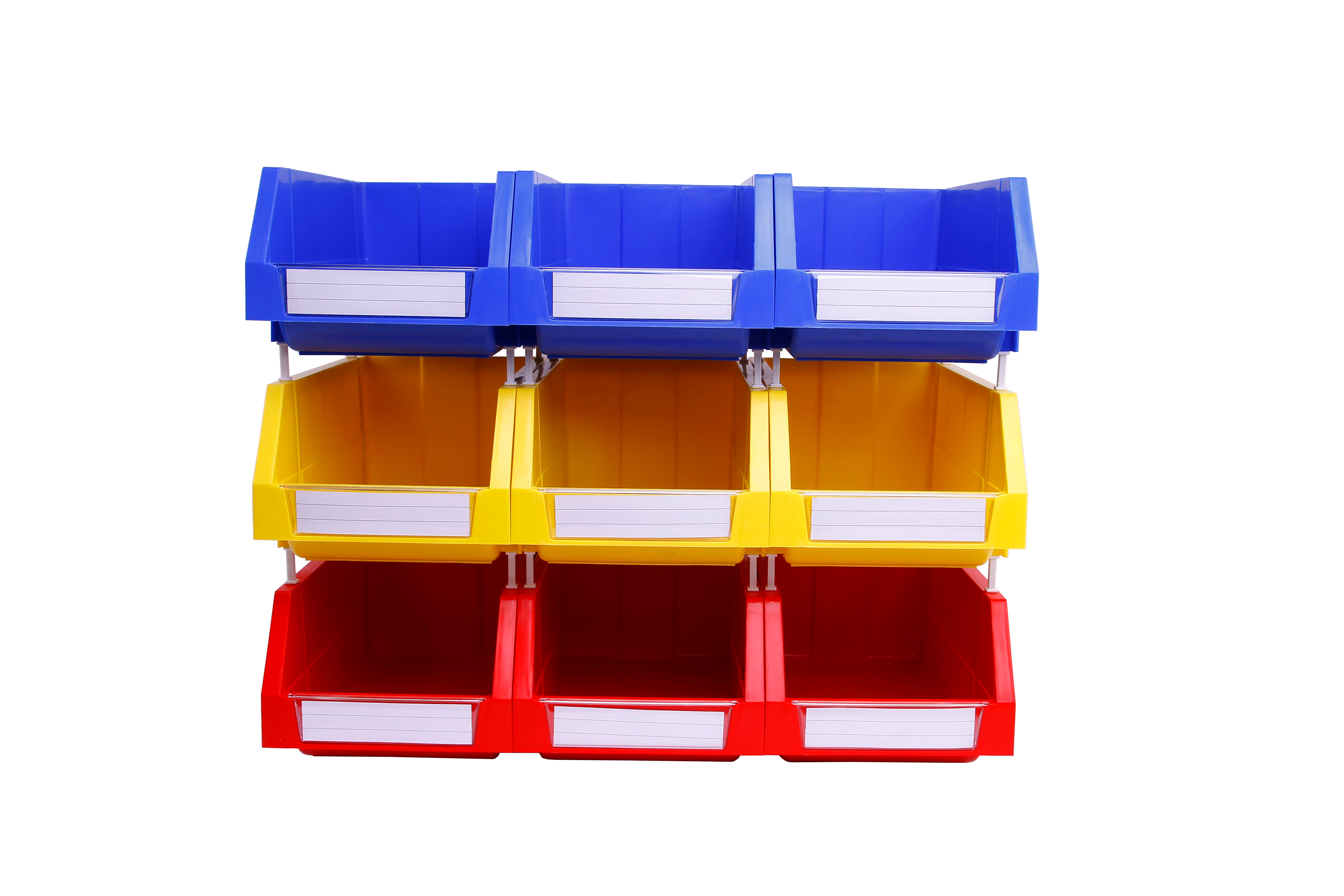 Customized Color Plastic Storage Bin for Stacking Office Organizer in Workshop Spare