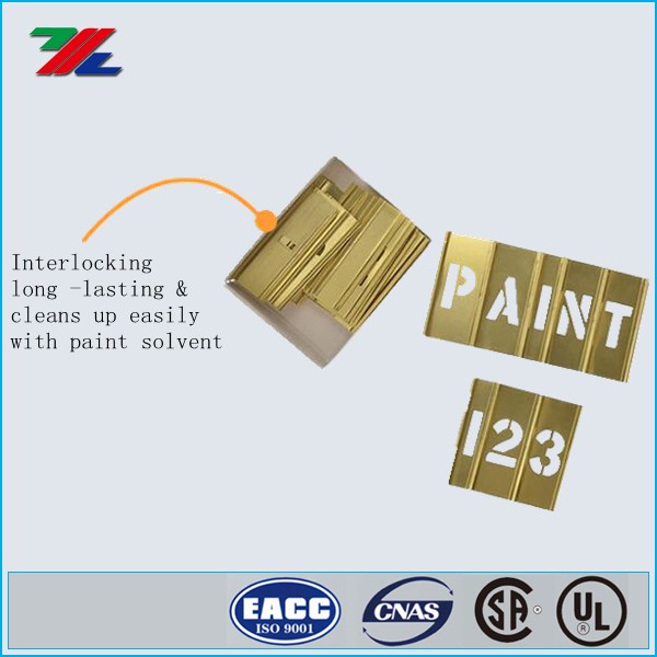 Hand Tools Brass Interlocking Stencils Clean Up Easily With Paint Solvent