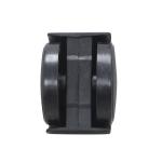 50mm Universal Black Nylon Office Chair Casters Screw Thread Assembly With Brake