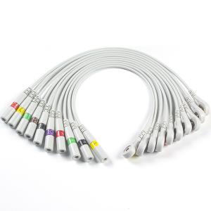 Quality ECG Parts 3.00MM IEC ECG Electrode Connector EKG Connector Banana Needle To Snap Pigtail wholesale