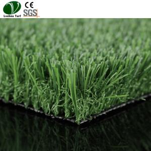 Quality Outdoor Plastic Lawn Grass / 35mm Polyethylene Artificial Grass Anti Fire wholesale