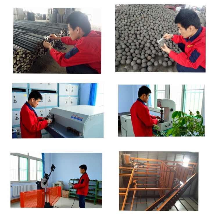 20 - 60mm Hot Rolled Grinding Steel Balls Carbon Material For Zinc Ore