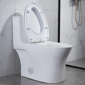 Quality Round One Piece Skirted Toilet Comfort Height Elongated 28” wholesale