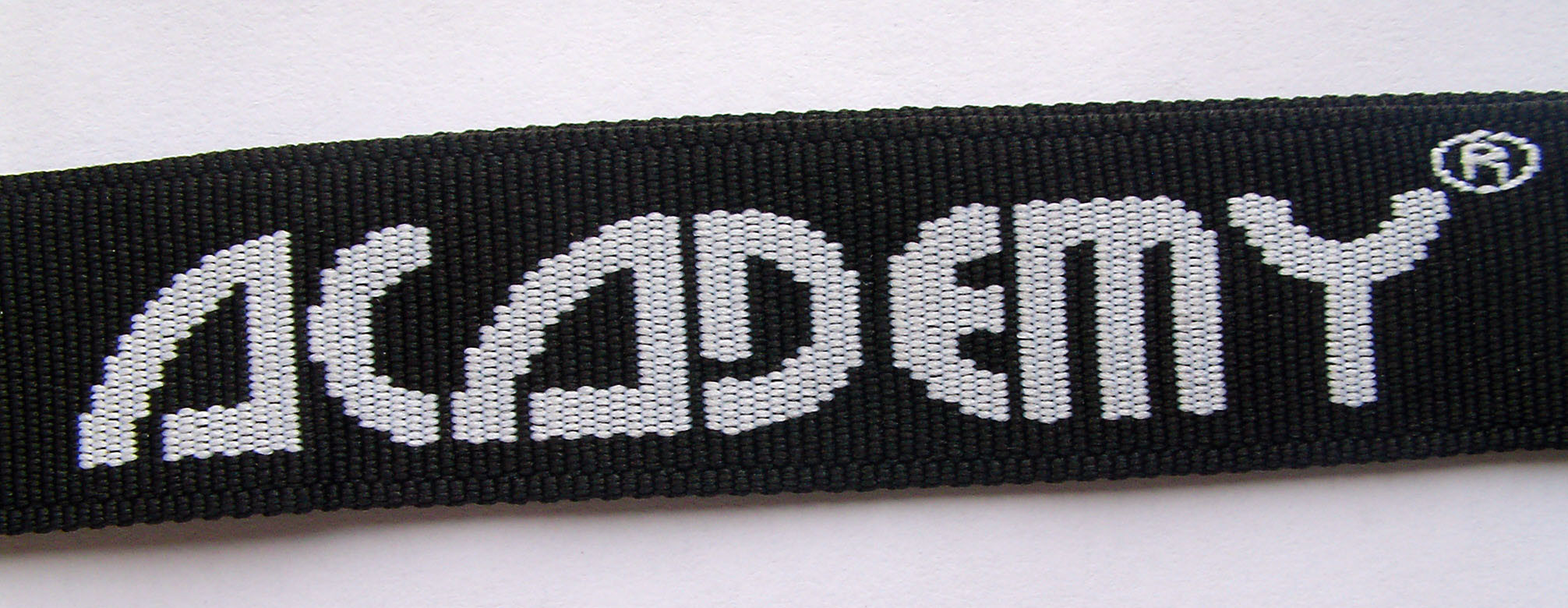 Custom Recycled Lanyards , White Logo Event Staff Lanyards Printing
