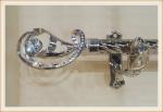 Classical delicate crystal zinc alloy curtain rod finials for home decoration