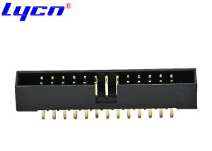 Quality 2.54 mm Double Row Header Connector DIP 180 Degree For PCB Board End wholesale