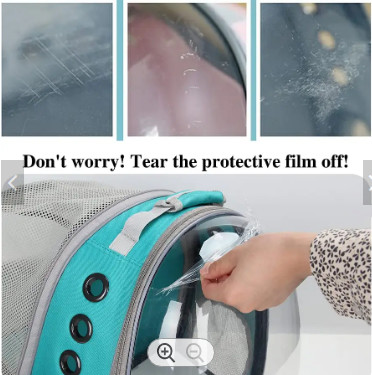 Cat Pet Carrier Backpack Transport Bag Lock Safety Zippers Portable Breathable