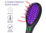 Anion Hair Straightener Brush Comb 110-240V With Rubber Handle
