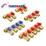 High Performance Brass Pex Manifold 2 - 12 Way Water Plumbing Manifold