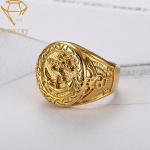 Army Stainless Steel PVD 24k Custom Military Rings