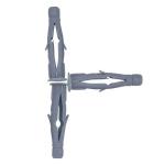 Hollow Plastic Expansion Tube Bright Finish 60mm Diameter For Long Lasting