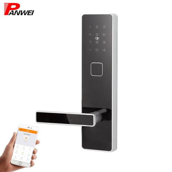 Cheap Semi - Automatic Fingerprint Scanner Door Lock With Magnetic Card Durable for sale