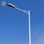 Galvanized Street Light Pole 7M Street Lamp Pole Customized Height