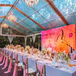 Quality Fire Retardant Outdoor Wedding Tent Clear Double PVC Roof Covering wholesale