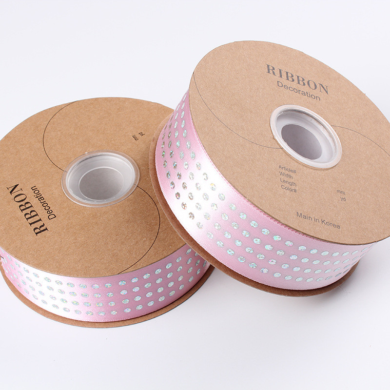 Single Face Diamond Poly Satin Ribbon 5mm-50mm Polyester Satin Ribbon