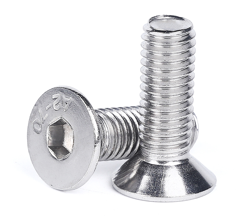 Customized All Size M2 M25 M3 M4 DIN7991 Black Grade 10 Hexagon Hex Socket Flat Head Micro Steel Countersunk Screw Bolt