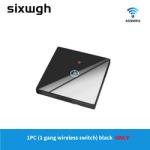 Wireless Touch Wall Switches Sets RF433 1gang Luxury Glass Panel Remote Control