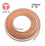 4.76X0.7mm PVF Car Galvanized Copper Pipe 25 Feet Mosquito Coil Gold