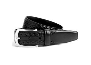 Quality 35mm Mens Embossed Leather Belt wholesale