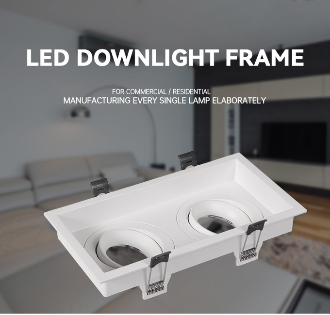 Versatile Anti-Glare GU10 Recessed Spotlight Frame For Tailored Commercial Lighting Solutions