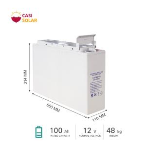 Quality 12V 100Ah Front Terminal Battery GFMZ Deep Cycle Lead Acid Battery 12v wholesale