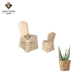 Quality Jacquard Style Spandex Wedding Dining Chair Covers 100% Polyester wholesale