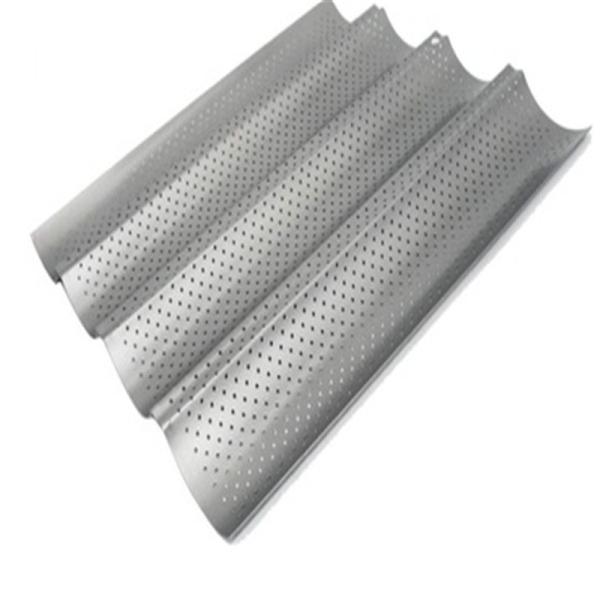 RK Bakeware China Foodservice NSF Aluminum 3 Grooves French Bread Baguette