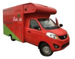 Awesome Petrol Mobile Kitchen Truck , Mobile Fast Food Van Gasoline Fuel Type