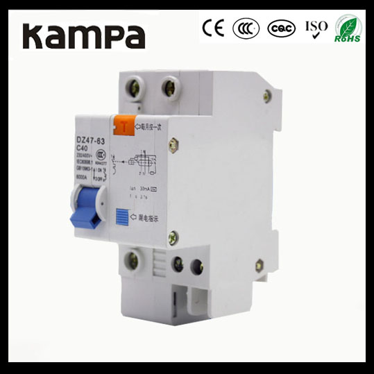 DZ47LE-63 2P 1 china supplier Residual current air circuit breaker RCBO
