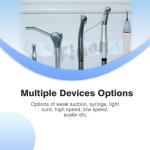 540W Foot Switch Dental Unit With Air Compressor Suction Three Way Syringe