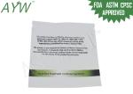 1 / 8oz White Smell Proof Zipper Bags Closure / Notches For Lab Certified