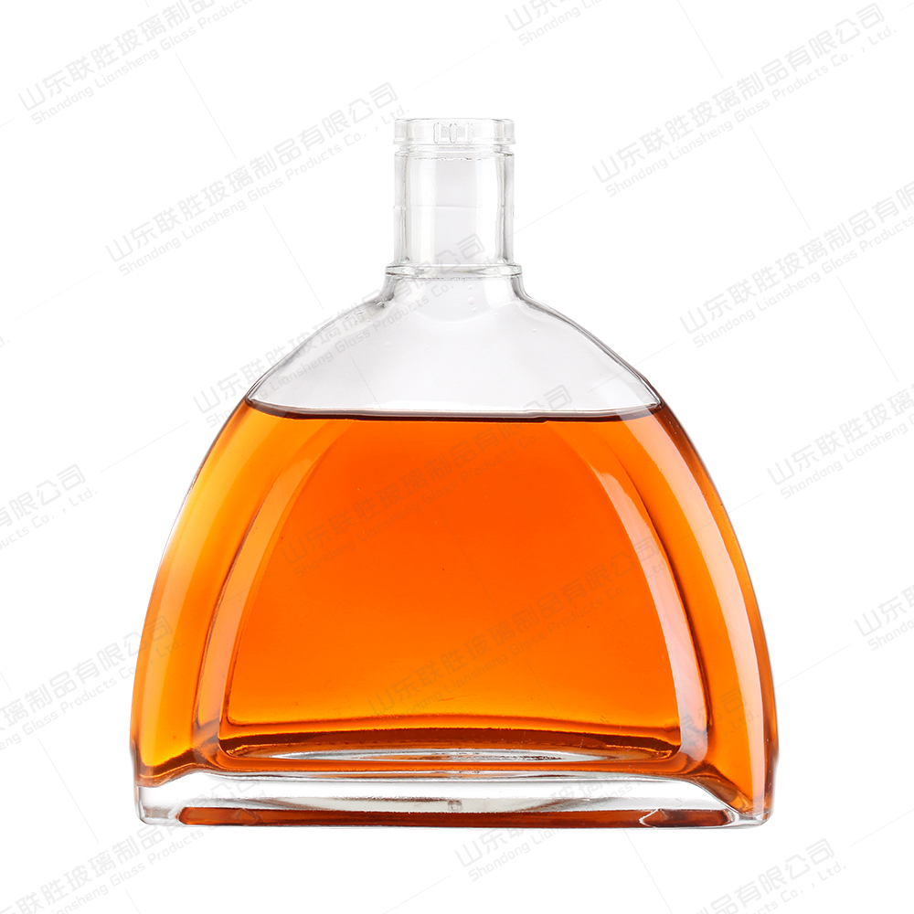 Rubber Stopper Sealing Type 500ml Glass Wine Bottle for Vodka Brandy Gin Spirit