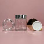 Color painting 200g Glass Jars Frosted Transparent Glass Container Non Leakage