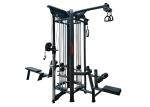 4 Station Multi Gym Equipment Luxury Rigid Simple Movements Coating Treatment