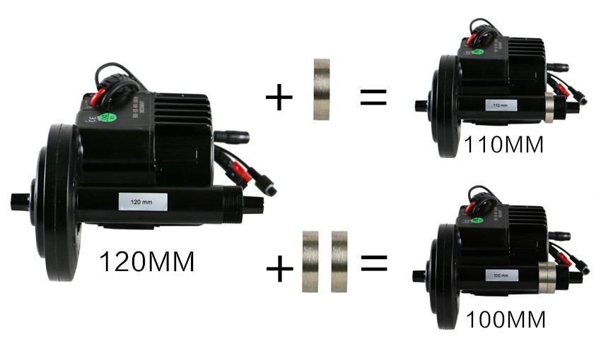 Brushless Geared Electric Bike Mid Motor 48v 750w For Bicycles Conversion Kits