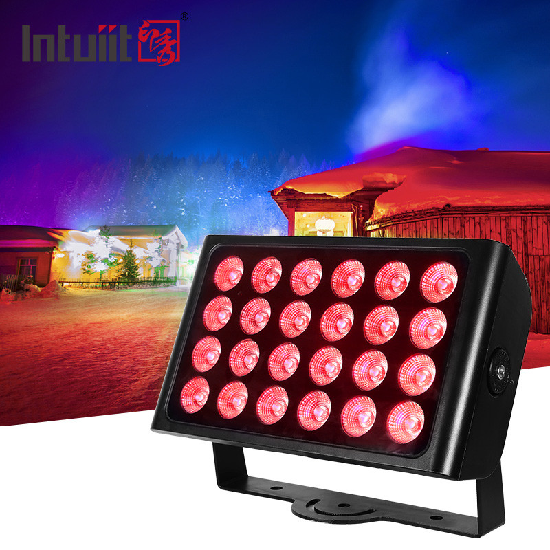 160w Outdoor Stage Led Flood Light 24pcs*10w Rgbw 4-In-1 Led Flood Light