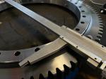 Crossed Cylindrical Roller Tower Crane Slewing Ring Bearing Swing Gear