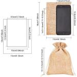 Customized Printed Jute Bags Storage Linen Drawstring Hessian Sacks