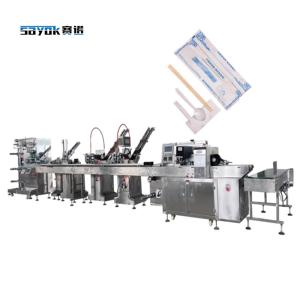 Quality CE Certified Cutlery Set Packaging Machine 80-120 Pack / min Speed For Country Markets wholesale