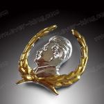 Manufacturer Custom Metal 3M Sticker Stalin Head Aluminium Label For Wine